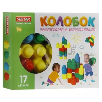 Конструктор Колобок, 17 деталей