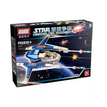 Конструктор Космолет с фигуркой, 105 деталей