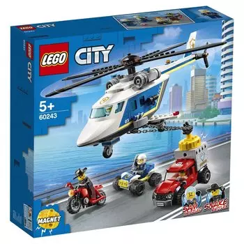 Конструктор Lego City Police Погоня на полицейском вертолёте