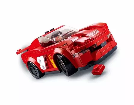 Конструктор - машина с фигуркой, 163 детали