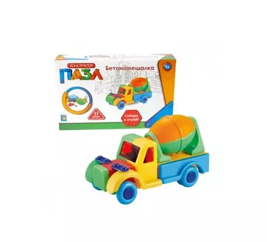 Конструктор-пазл Бетономешалка, 31 деталь