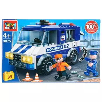 Конструктор Побег из полицейской машины, с фигурками, 89 деталей
