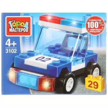 Конструктор Полицейская машина, 29 деталей