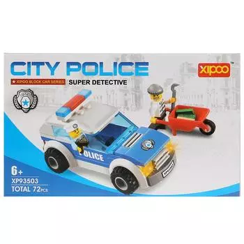 Конструктор Полицейская машина с фигурками и аксессуарами