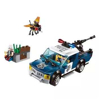 Конструктор – Полиция - Машина с фигурками и аксессуарами, 186 деталей