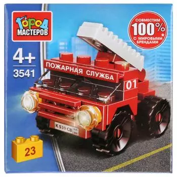 Конструктор Пожарная служба: машина, 23 детали