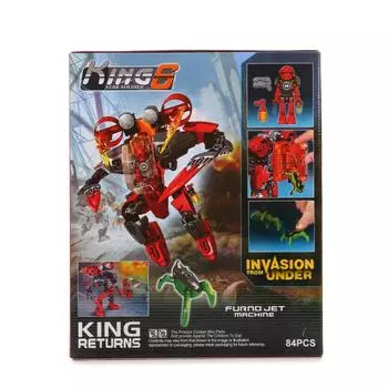 Конструктор – Робот с аксессуарами, 84 детали