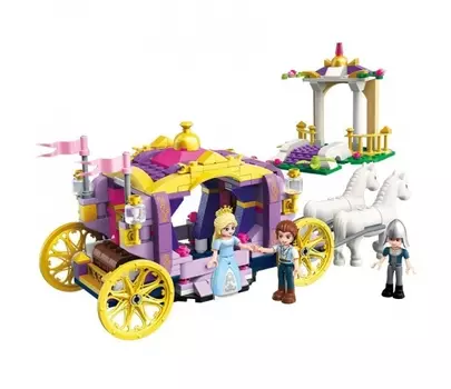 Конструктор с фигурками - Карета принцессы, 374 детали
