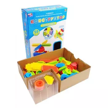 Конструктор с щетинками из серии Кид Блок, 58 деталей