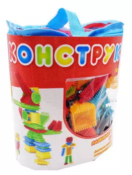 Конструктор с щетинками из серии Кид Блок, 90 деталей