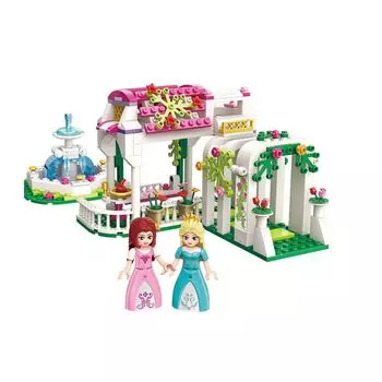 Конструктор - Сад принцессы с фигурками, 261 деталь )