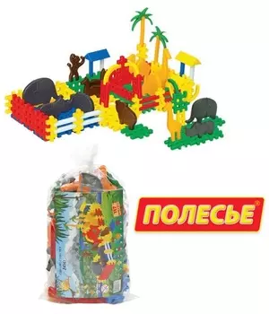 Конструктор Самоделкин-Зоопарк, 117 эл.