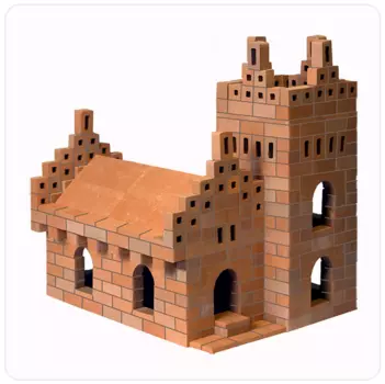 Конструктор "Собор" из настоящих кирпичиков, 488 деталей