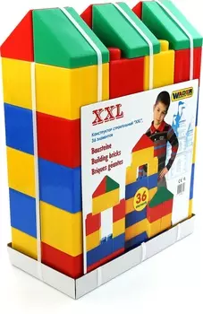 Конструктор строительный размер XXL, 36 элементов