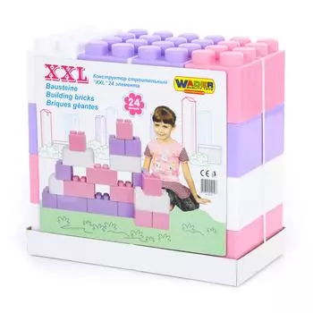 Конструктор строительный XXL, 24 элемента v2