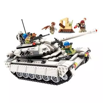 Конструктор – Танк с фигурками и аксессуарами, 430 деталей )