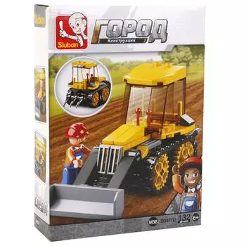 Конструктор – Трактор с фигуркой, 132 детали