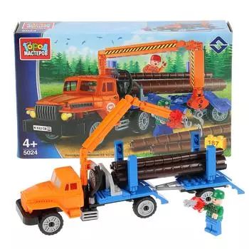 Конструктор – Урал: Лесовоз, с фигуркой, 187 деталей