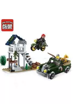 Конструктор – Военная машина с фигурками, 206 деталей