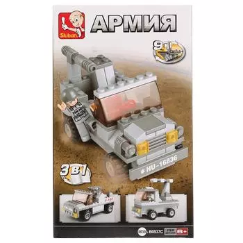 Конструктор – Военная машина с фигуркой, 102 детали