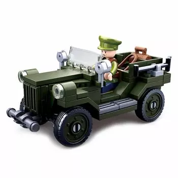 Конструктор - Военная машина с фигуркой, 112 деталей