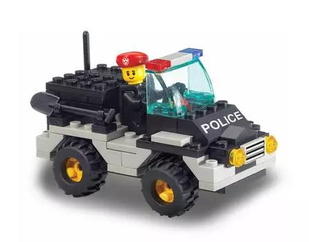 Конструктор - Военная полиция: машина с фигуркой, 88 деталей