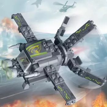 Конструктор - Военный самолет, 112 деталей