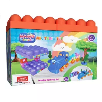 Конструктор - Волшебные детали Поезд, 26 предметов