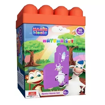 Конструктор - Волшебные детали – Животные, 16 предметов