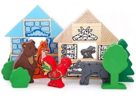 Конструктор - Зайкина избушка из серии Сказки