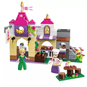 Конструктор - Замок принцессы с фигурками, 236 деталей )