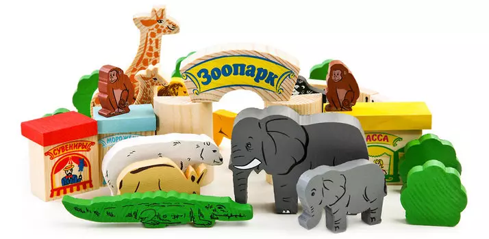 Конструктор Зоопарк, 42 детали