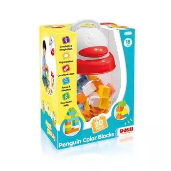 Контейнер с конструктором - Пингвиненок, 20 элементов