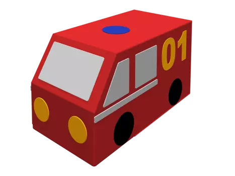 Контурная игрушка – Фургон. Пожарная машина