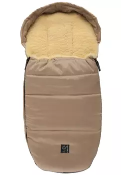 Конверт Lenny меховой, 2 молнии, sand