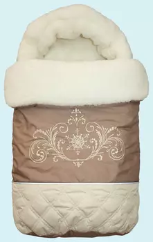 Конверт меховой – Метелица, бежевый