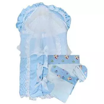 Конверт на выписку Соня-2, 9 предметов, голубой