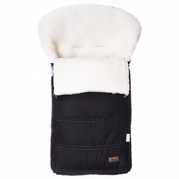 Конверт зимний меховой - Nuovita Alpino Bianco, nero/черный