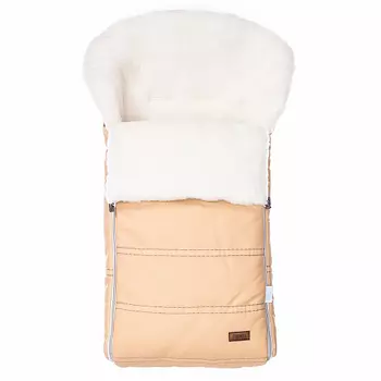 Конверт зимний меховой - Nuovita Alpino Lux Bianco, Beige/Бежевый