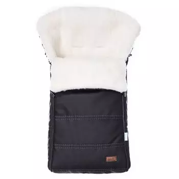 Конверт зимний меховой Nuovita Alpino Lux Bianco, nero/черный