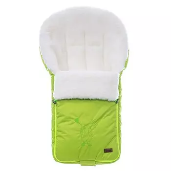 Конверт зимний меховой Nuovita Islanda Bianco Verde chiaro/Салатовый