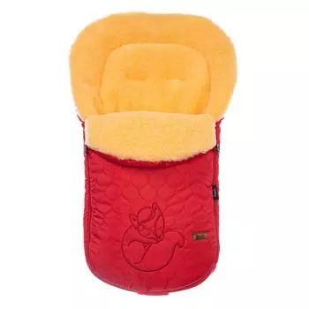 Конверт зимний меховой Nuovita Polare Pesco цвет - Rosso/Красный