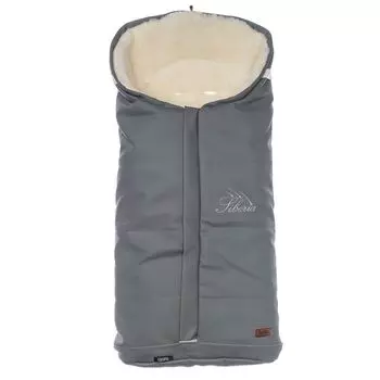 Конверт зимний меховой Nuovita Siberia Lux Bianco, grigio/серый