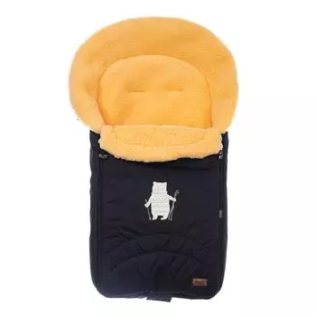 Конверт зимний меховой Nuovita Tundra Pesco цвет - Nero/Черный