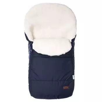 Конверт зимний меховой Nuovita Vichingo Bianco, blu scuro/темно-синий