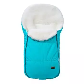 Конверт зимний меховой Nuovita Vichingo Bianco цвет Blu/Голубой