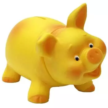 Копилка – Хрюшка, желтая