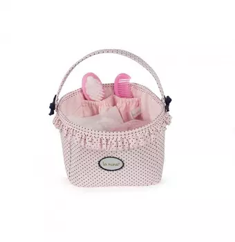Корзинка - Шарлотта с банными принадлежностями для кукол