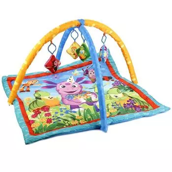 Коврик детский - Лунтик, с мягкими игрушками на подвеске