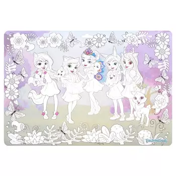 Коврик для раскрашивания - Энчантималс. Друзья навсегда!